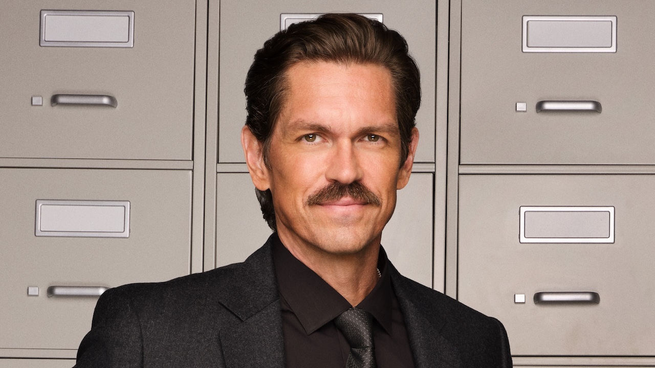 Steve Howey's mustached Nick Wagner in High Potential