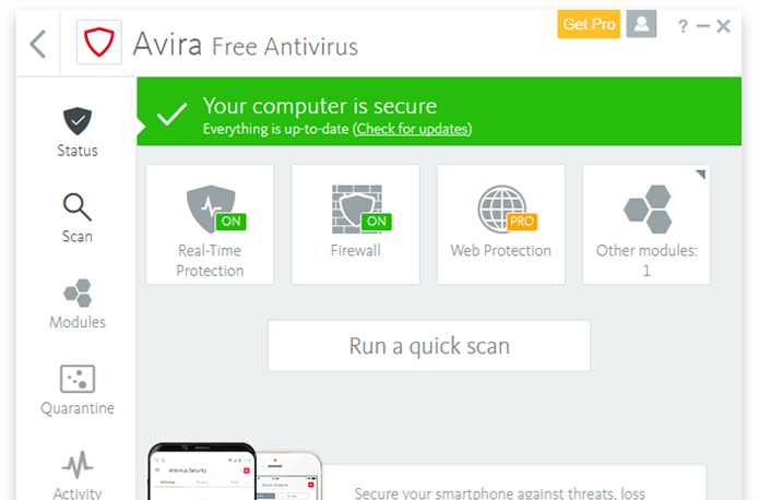 Best Free Antivirus Comparison Chart