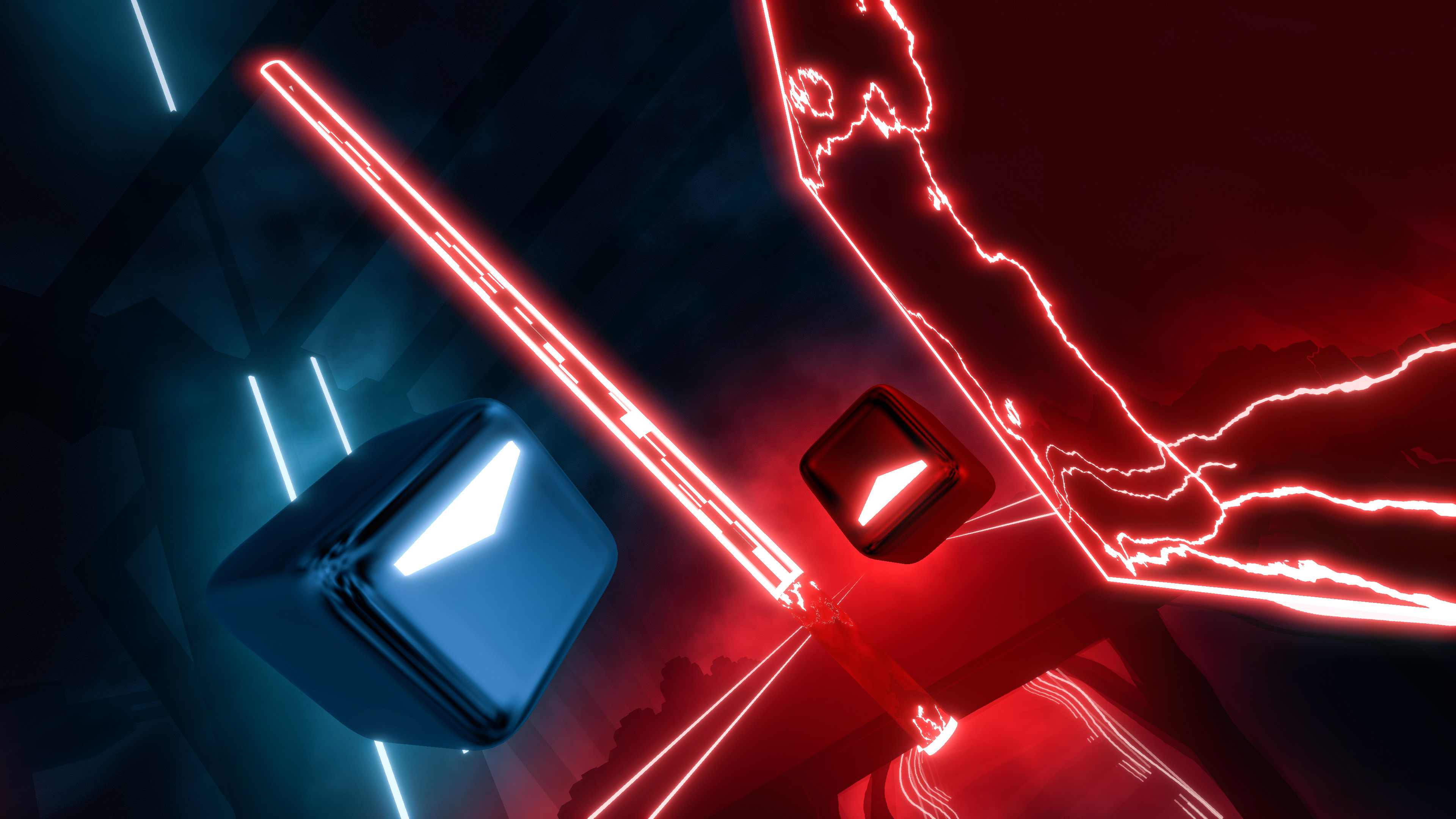 a screenshot of Beat Saber VR