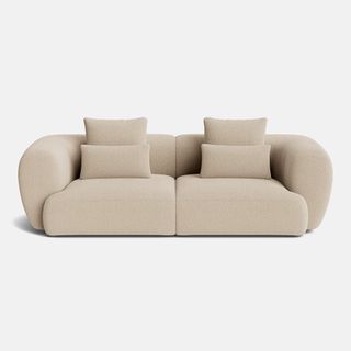 Paris Soft Boucle Medium Sofa - Afterglow