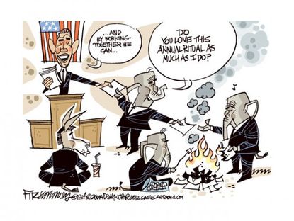 Bipartisan bonfire