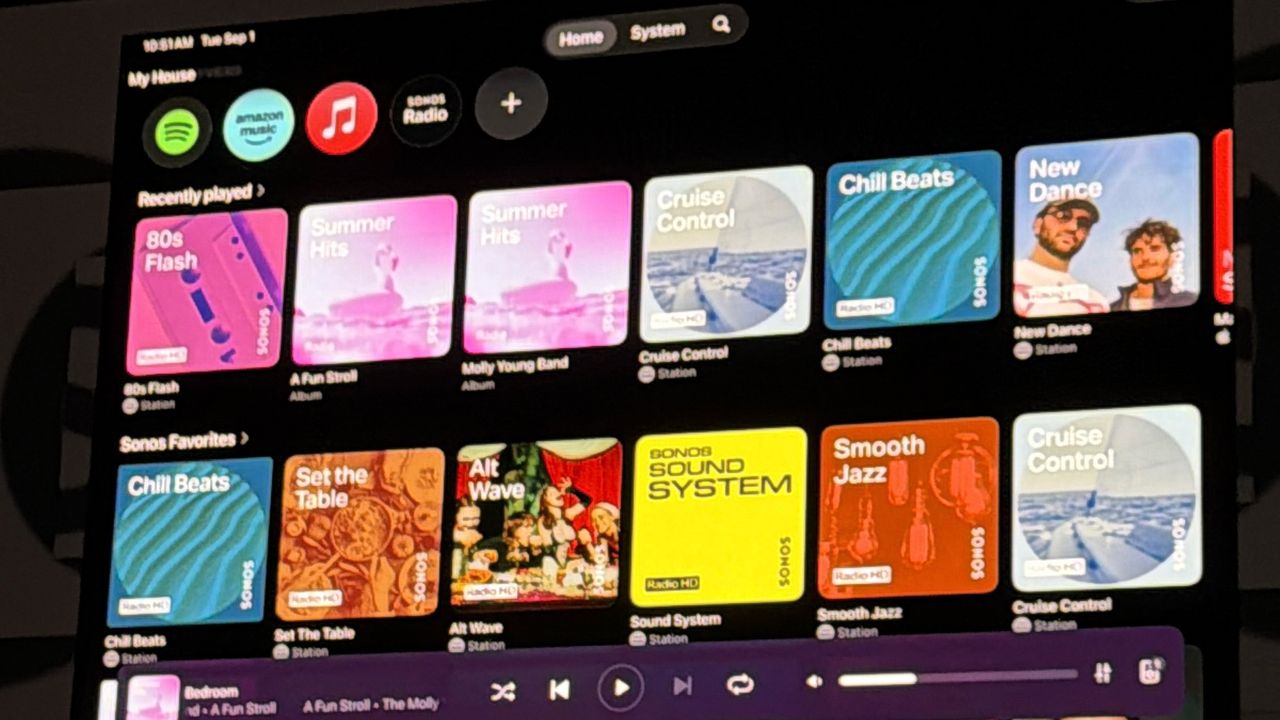 Sonos Ace Ultra on Lance and Sonos App