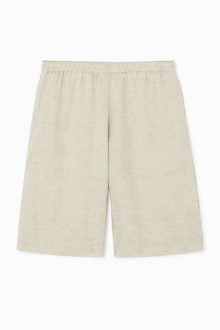 Elasticated Linen Shorts