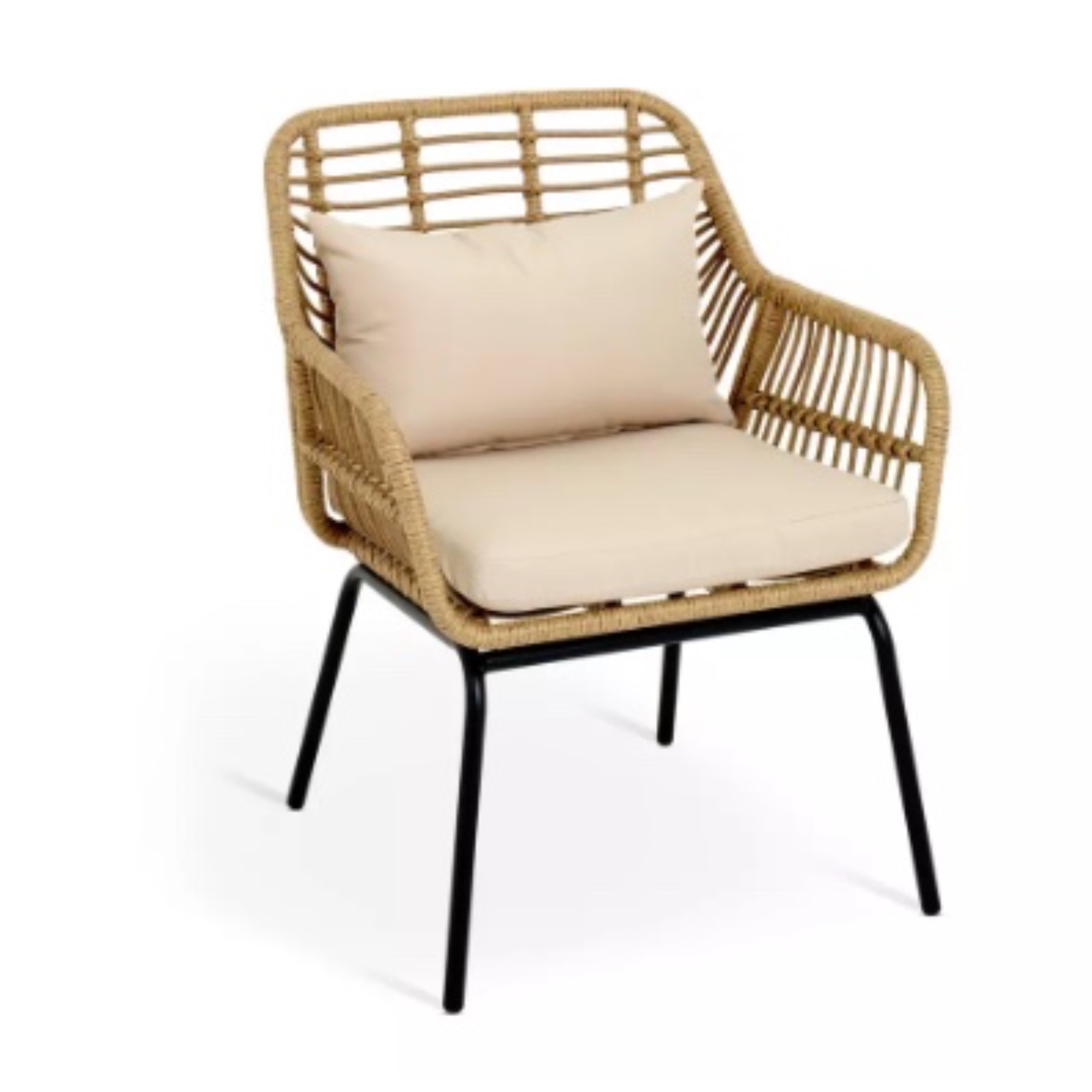 Habitat Global 2-Seater Garden Bistro Set, Beige
