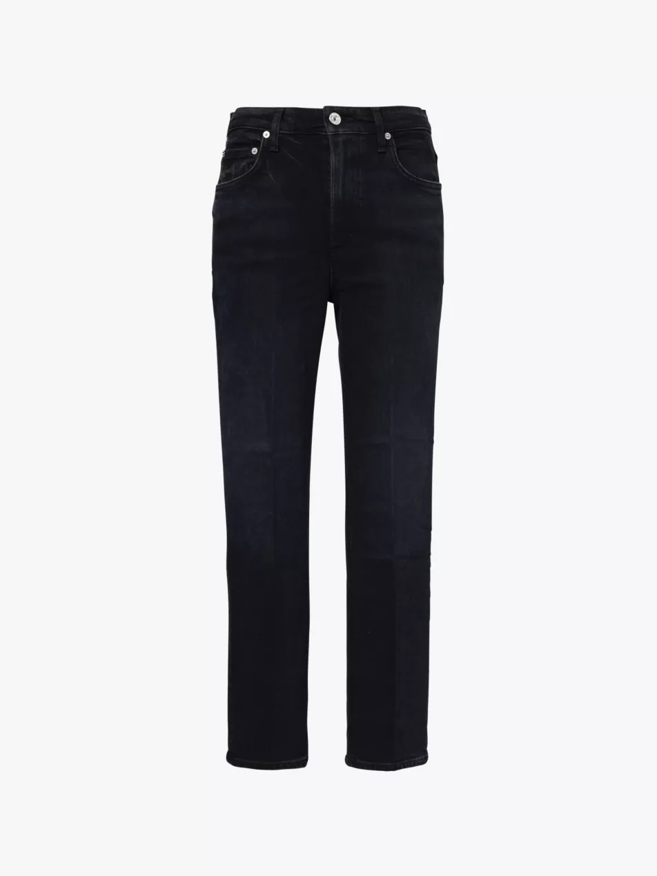 Zurie Straight-Leg Cropped Denim Jeans - 23