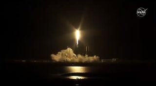A SpaceX Falcon 9 rocket launches the CRS-17 Dragon cargo mission to the International Space Station for NASA from Cape Canaveral Air Force Station in Florida on May 4, 2019.