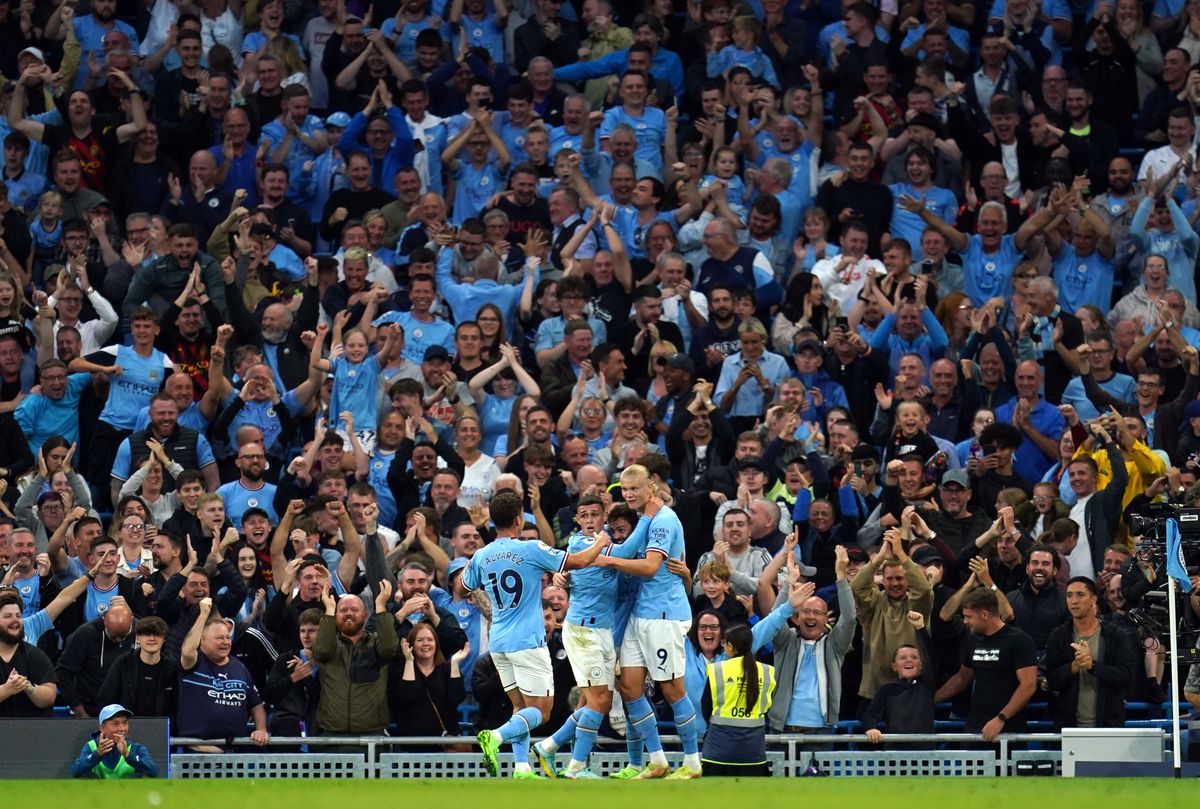 Erling Haaland Hits Another Hat-trick As Manchester City Cut Forest ...