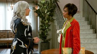 Tamara Tunie as Anita Dupree and Bonita Brisker as Sharon talking in Beyond the Gates