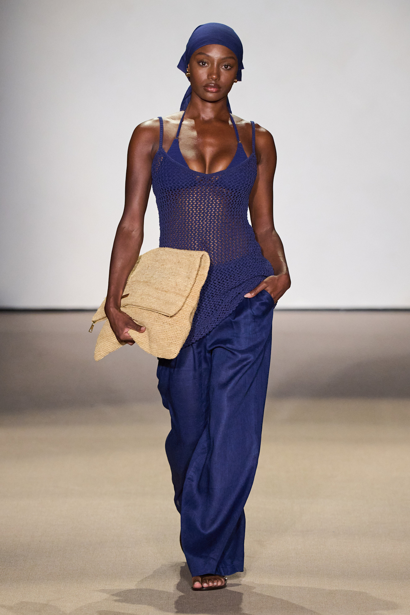 Monday Swimwear model on the runway during Paraiso Miami Swim Week 2026.