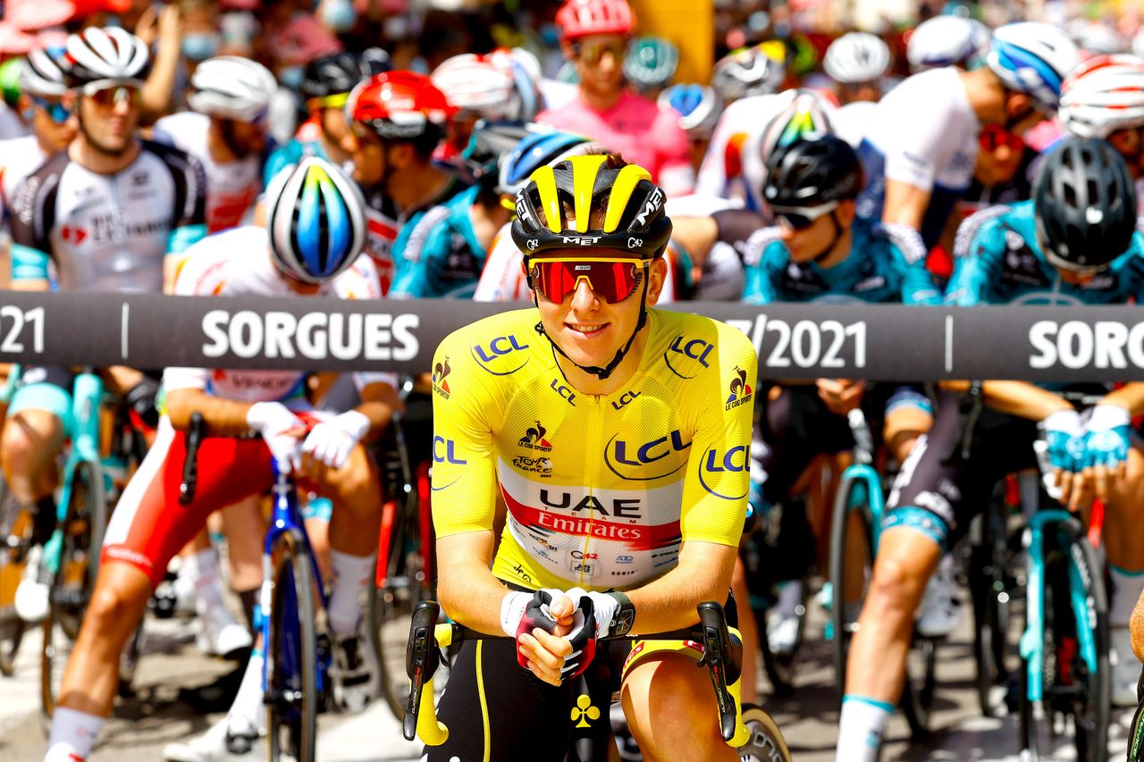 Tour de France 2021 108th Edition 11th stage Sorgues Malaucene 1989 km 07072021 Tadej Pogacar SLO UAE Team Emirates photo Luca BettiniBettiniPhoto2021