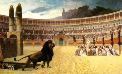 The Christian Martyrs' Last Prayer by Gérôme
