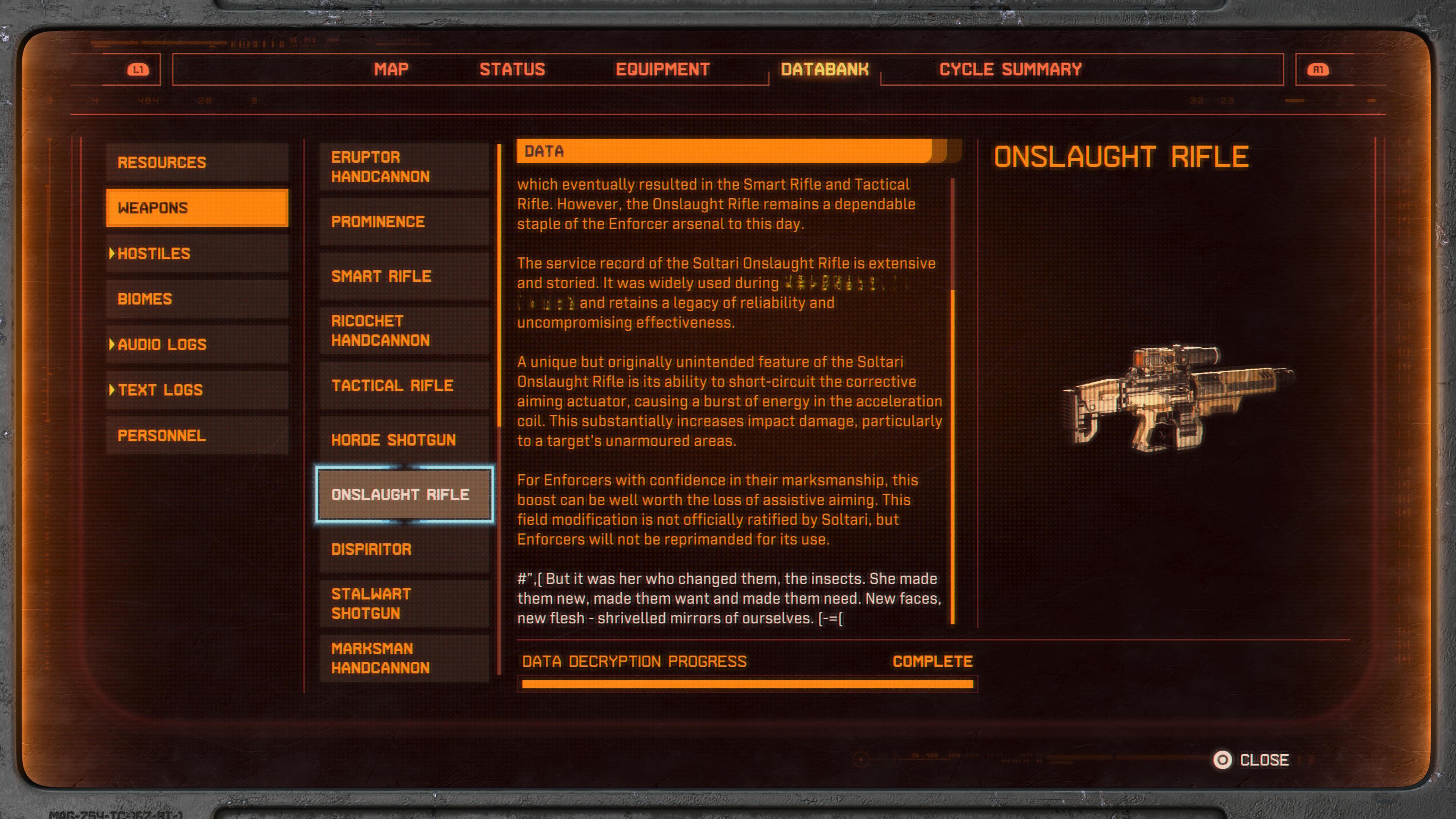 How to unlock all weapons in Saros