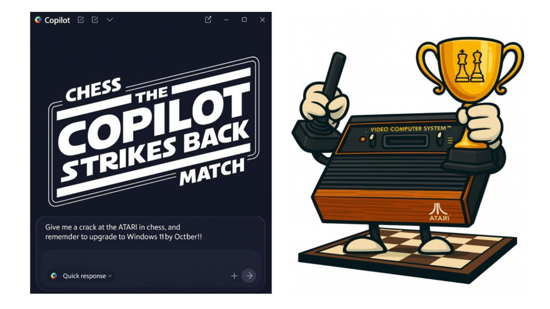 Atari Video Chess checkmates Copilot after knocking over ChatGPT's king ...