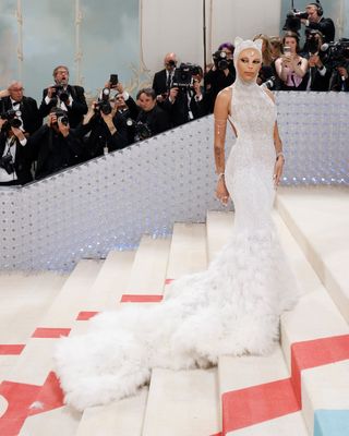 Doja Cat attends the 2023 Costume Institute Benefit celebrating "Karl Lagerfeld: A Line of Beauty" at Metropolitan Museum of Art on May 01, 2023 in New York City.