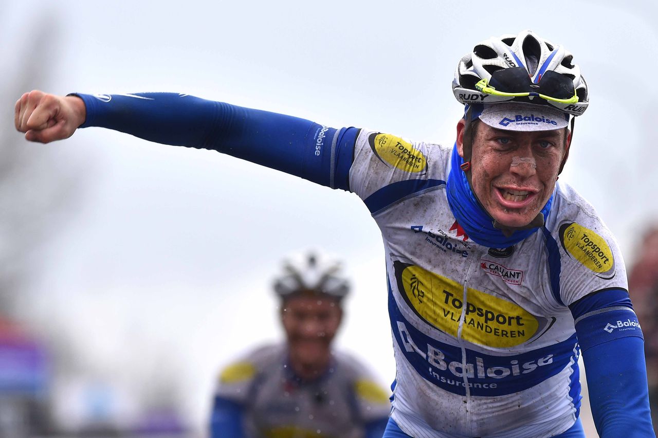 Jelle Wallays (Topsport Vlaanderen-Baloise) wins Dwars door Vlaanderen