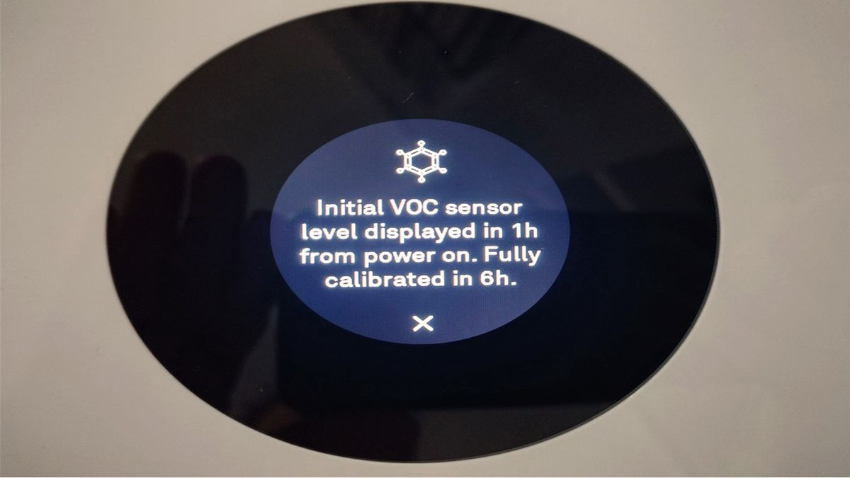 Molekule Air Pro being tested in writer's home