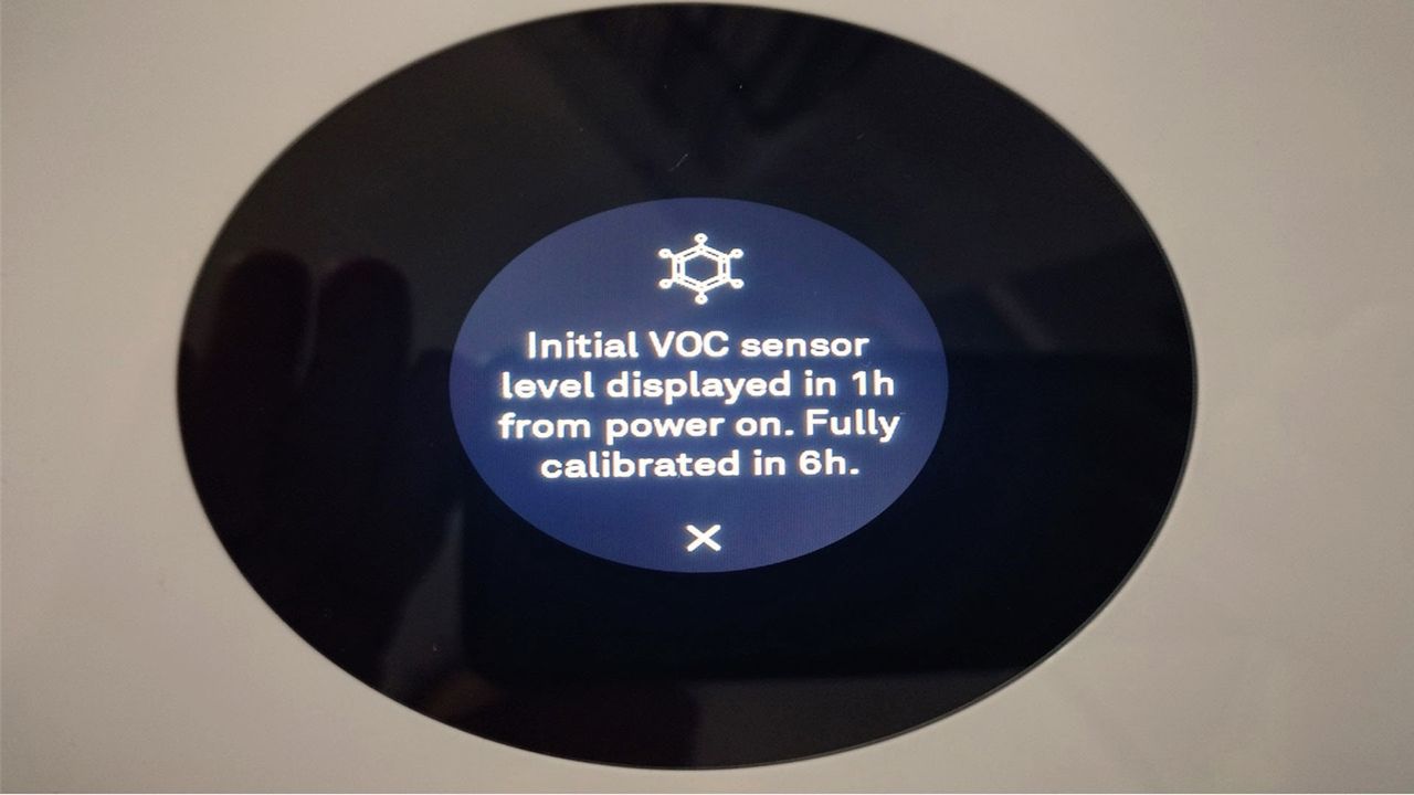 Molekule Air Pro being tested in writer's home