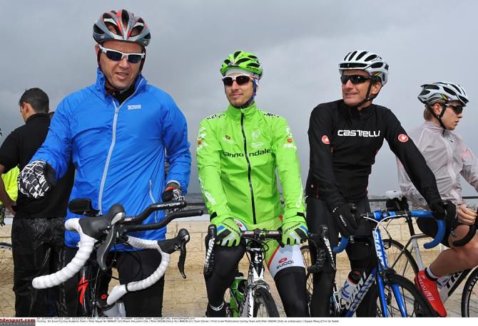Jerusalem Mayor Nik Barkat, Peter Sagan and team owner Ron Baron