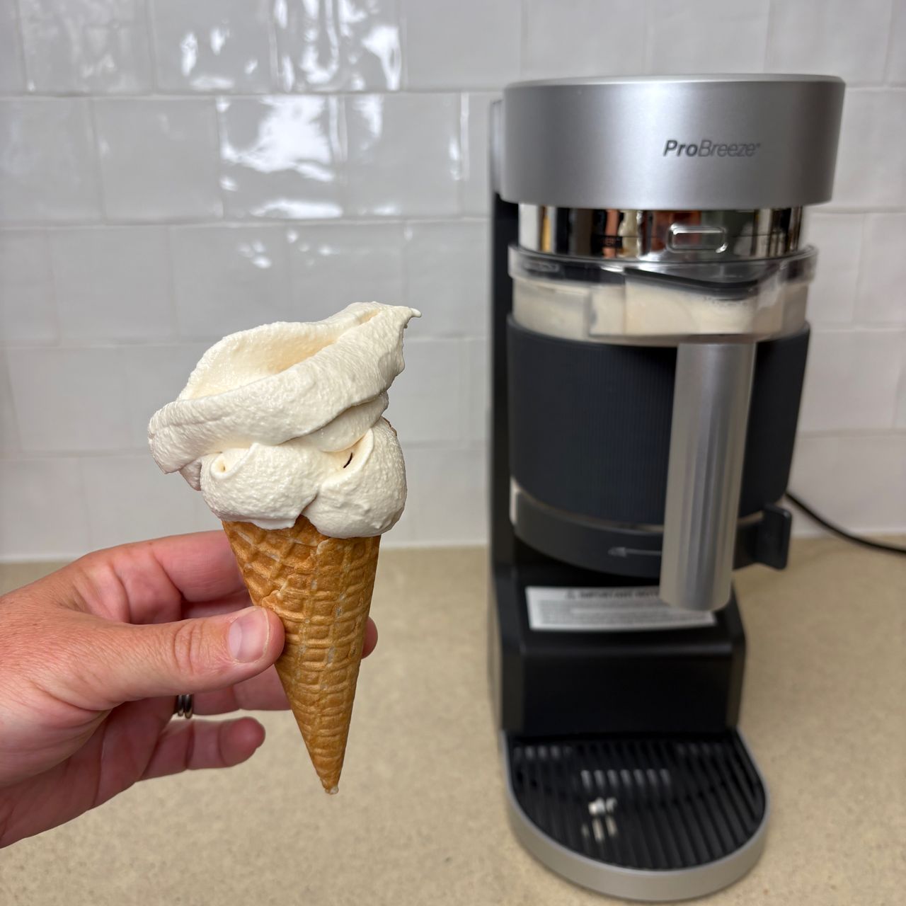 Testing the ProBreeze EasyFreezy ice cream maker