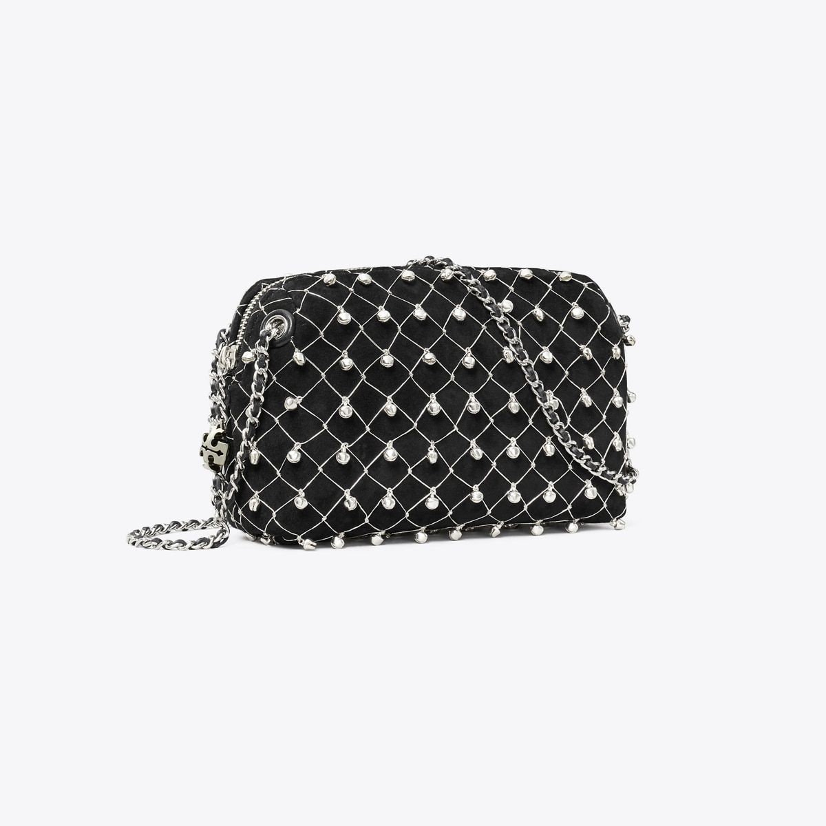 Fleming Soft Bell Crossbody Bag in Black, Size Os