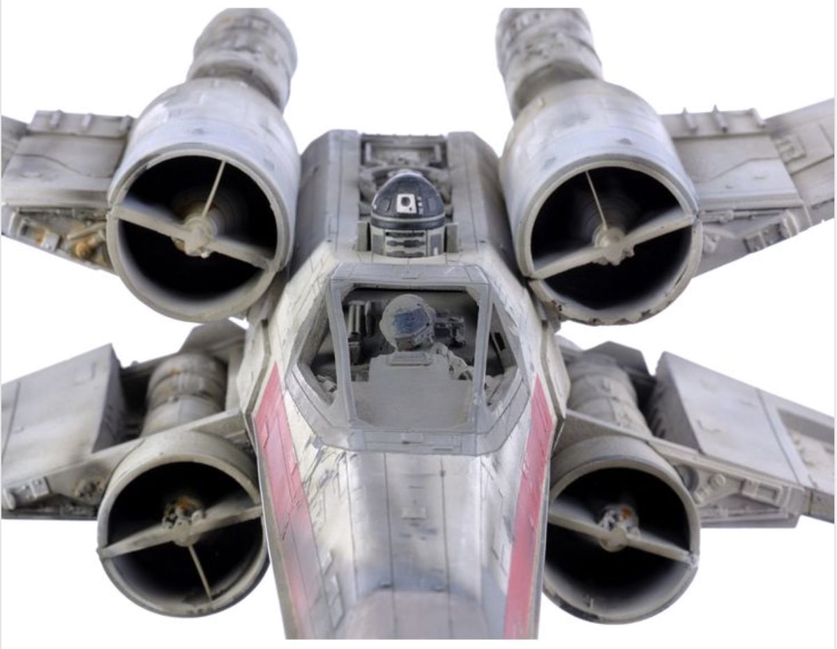 Propstore auctions rare 'Red Leader' Xwing model from 'Star Wars' Space