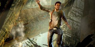 Nathan Drake in Uncharted video game