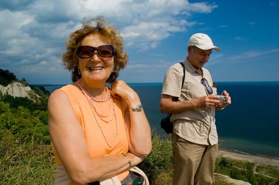 an older couple on vacation.