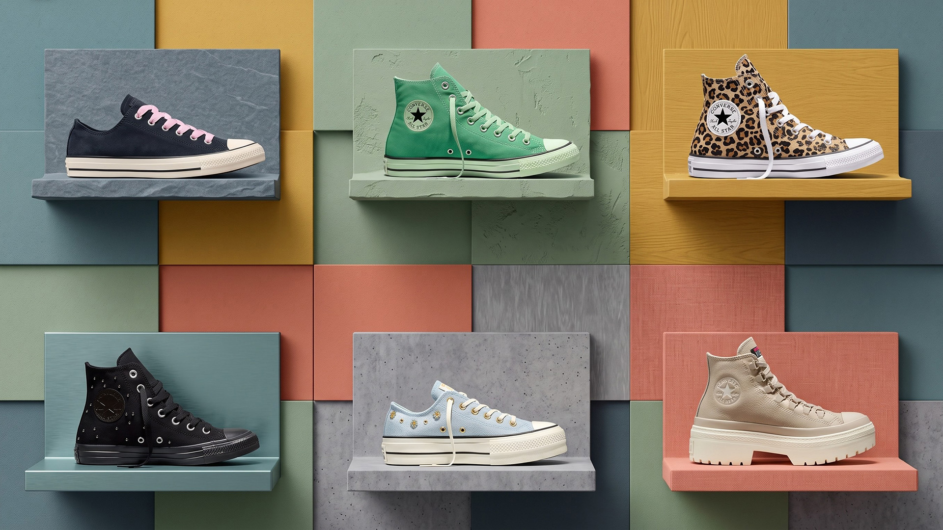 A selection of Converse sneakers
