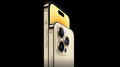 Apple iPhone 14 Pro in gold colorway