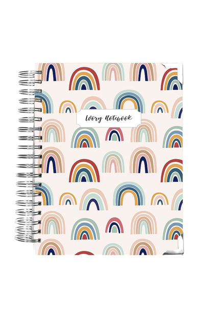 Ivory Paper Co. Customized Rainbow Notebook