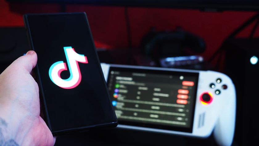 Tiktok app open with an Xbox Ally in the background