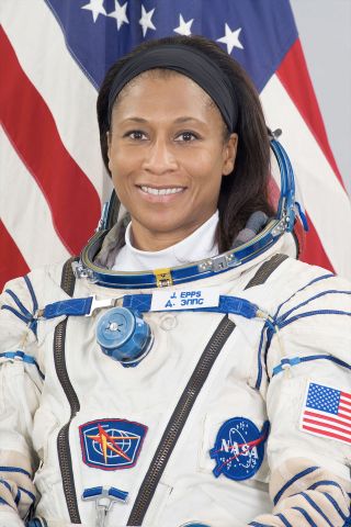 Jeanette Epps' July 2017 NASA portrait as a flight engineer on the Expedition 56 and Expedition 57 space station crews.