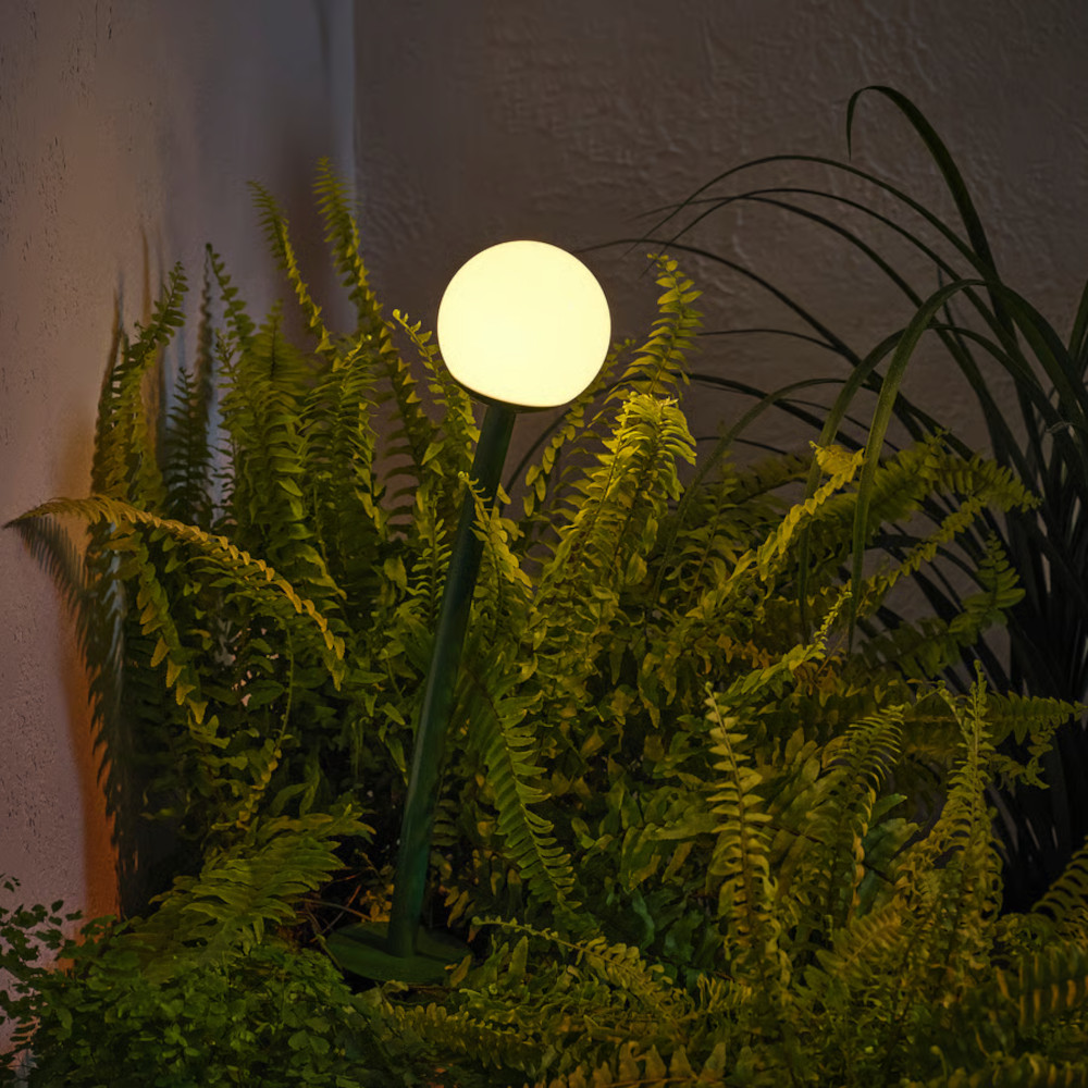 IKEA Solvinden led solar powered ground stick outdoor - dark green