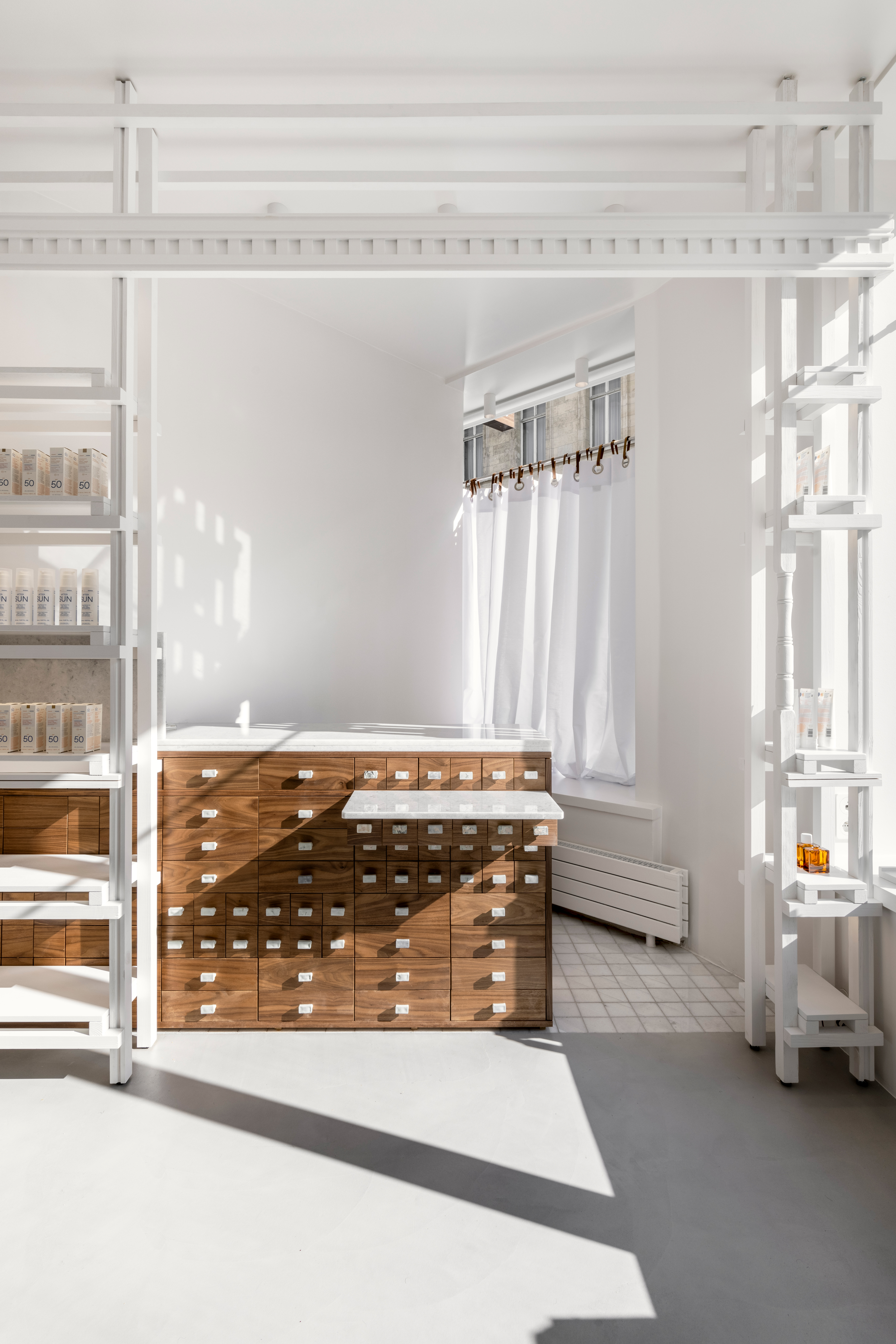 Korres Sorbonne Paris store design by Trail Practice