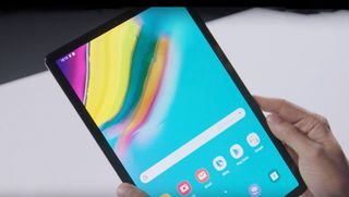 The Galaxy Tab S5e reportedly loses Wi-Fi when you hold the left corner horizontally. Credit: Samsung