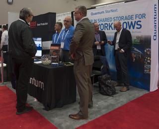 Quantum showcased its Stornext platform at the show. 