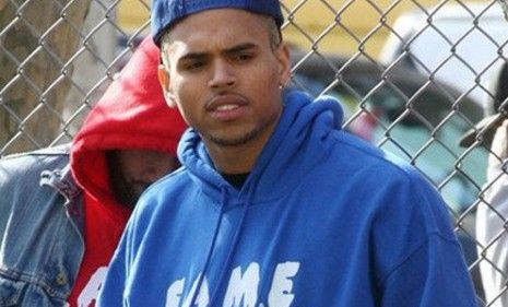 Chris Brown was seen blowing off some steam on a New York basketball court Tuesday, after his violent outburst at &amp;quot;Good Morning America.&amp;quot;