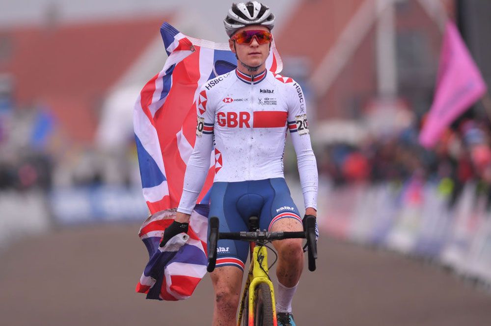 Thomas Pidcock (Great Britain) wins the U23 cyclo-cross world title
