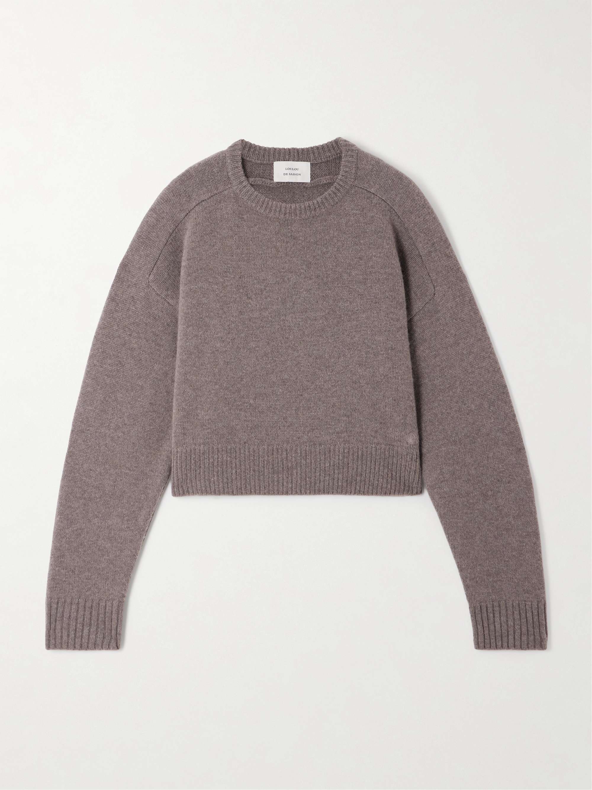 Bruzzi Cropped Wool and Cashmere-Blend Sweater