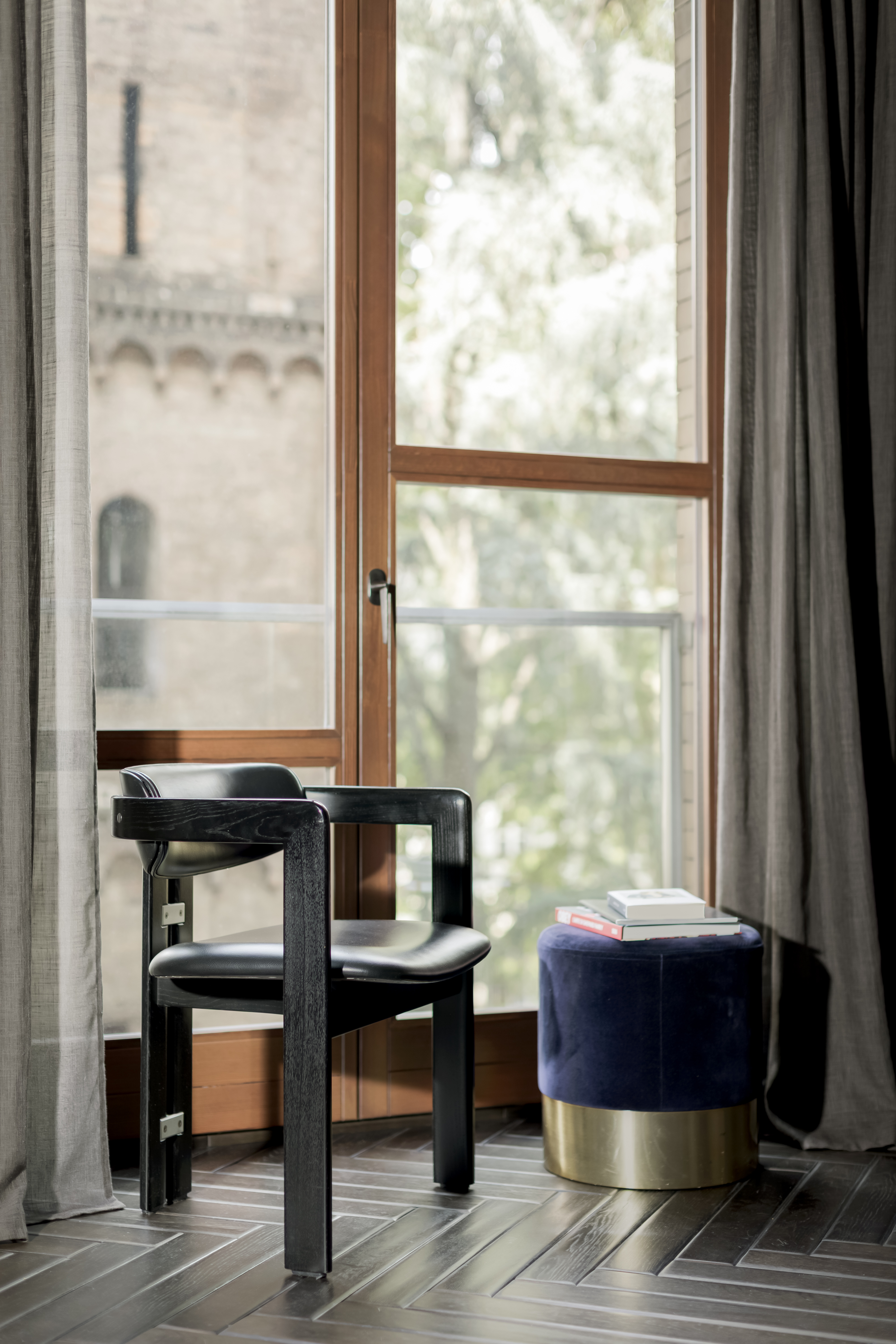 colourful interior of Milanese apartment