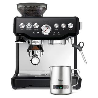 Sage - the Barista Express - Bean to Cup Coffee Machine With Grinder and Milk Frother, Black Truffle