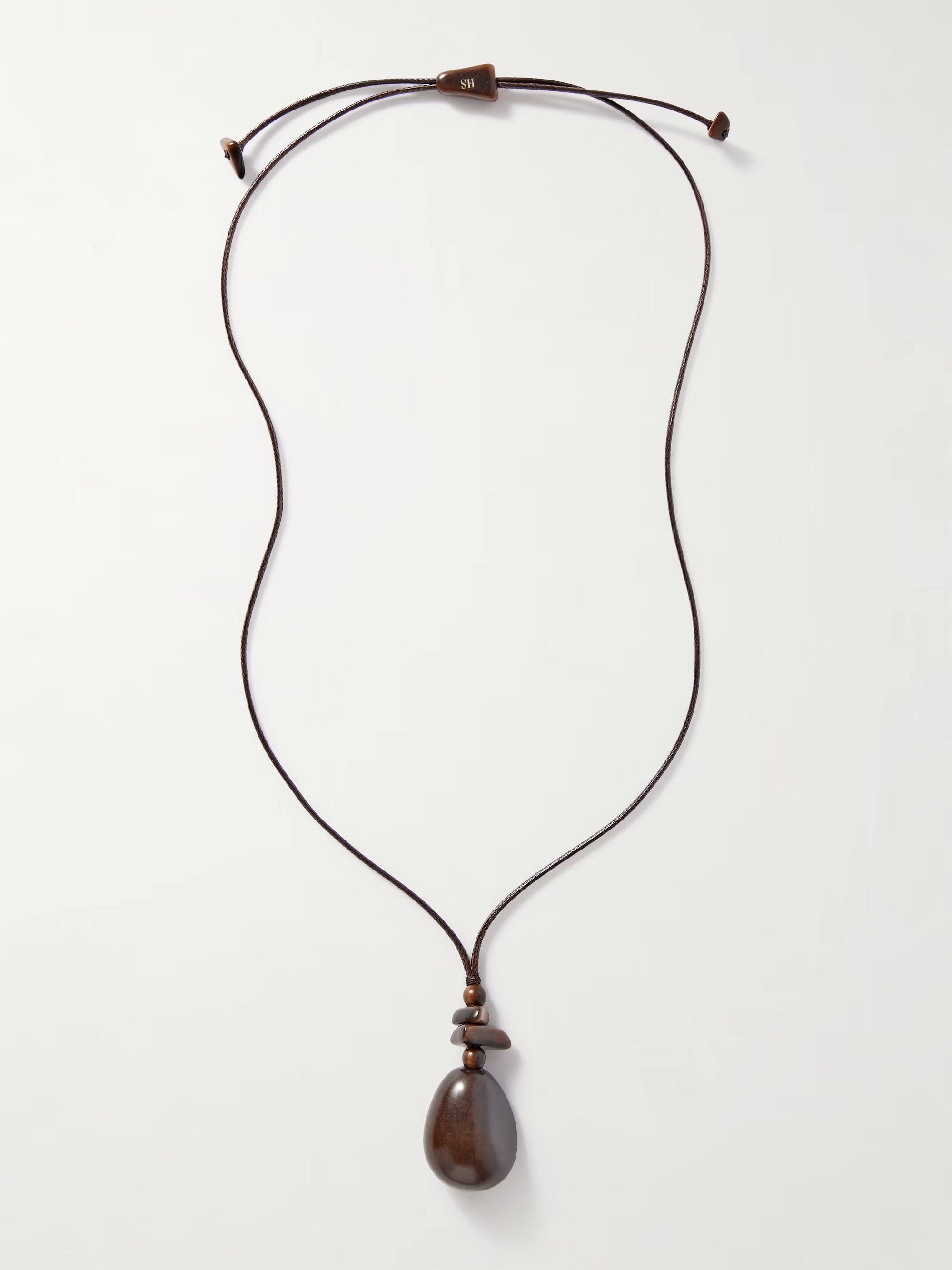 HUNTING SEASON, The Pendant tagua and leather necklace