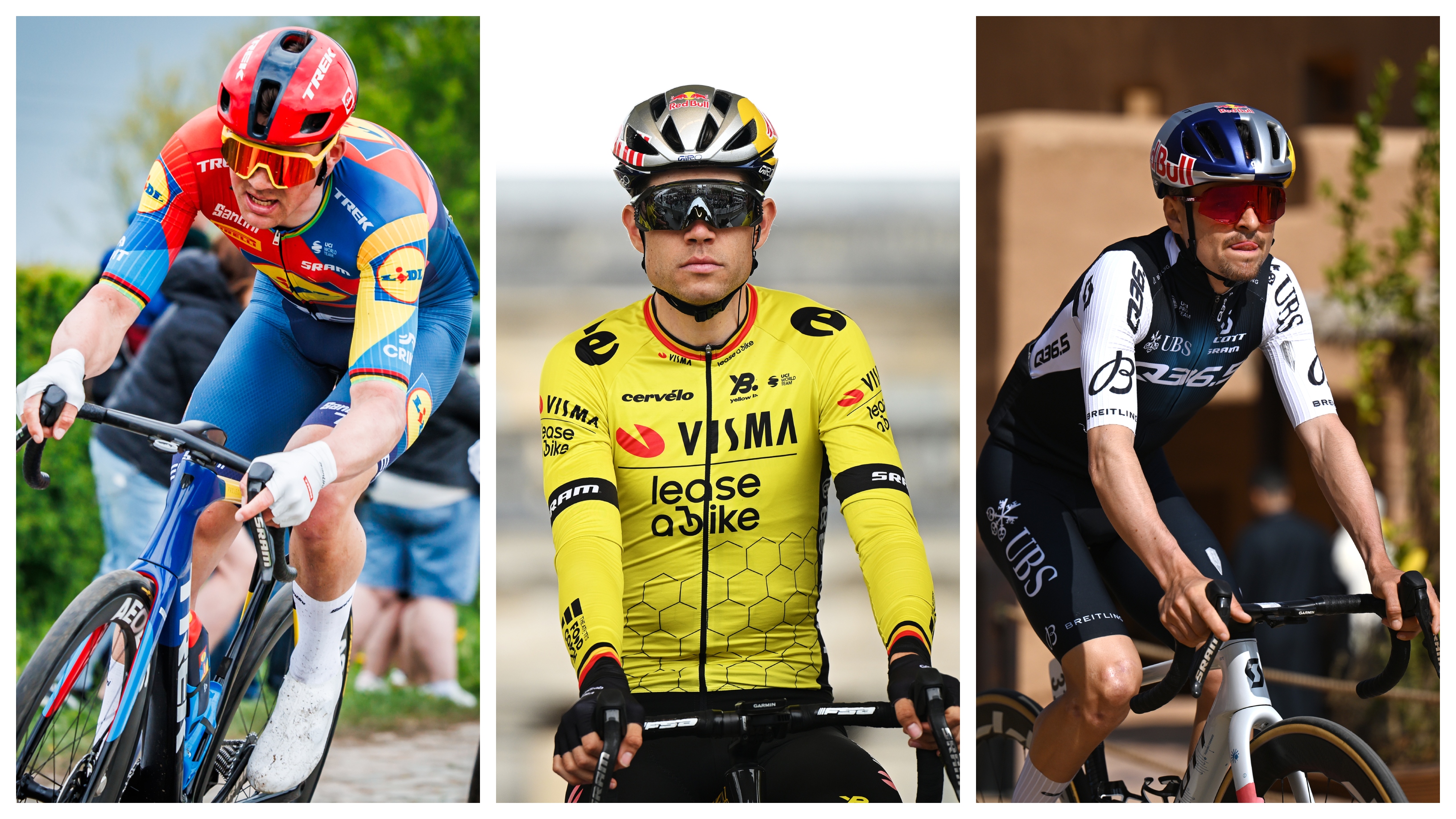 Mads Pedersen Wout van Aert Tom Pidcock