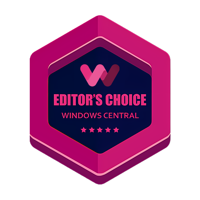 Windows Central &amp;quot;Editor's Choice&amp;quot; award with a magenta design