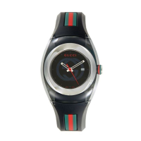 Gucci Stainless Steel Rubber Strap Watch: $660