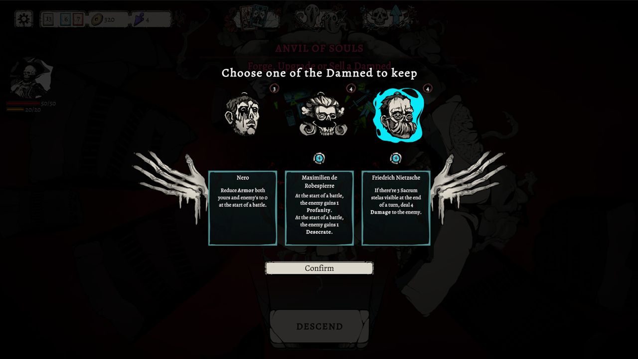 An image from Roguelike deckbuilder Nadir