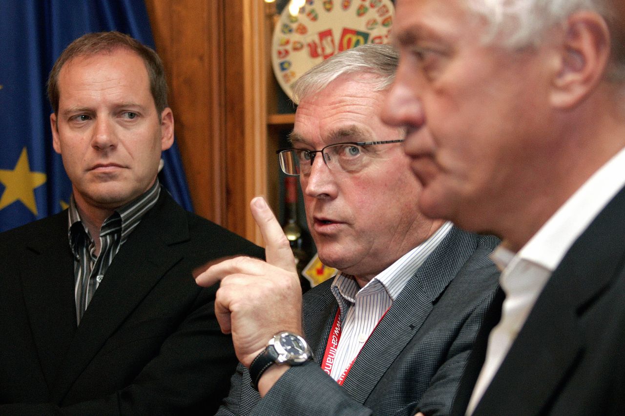 Christian Prudhomme, Pat McQuaid and Patrick Lefevere