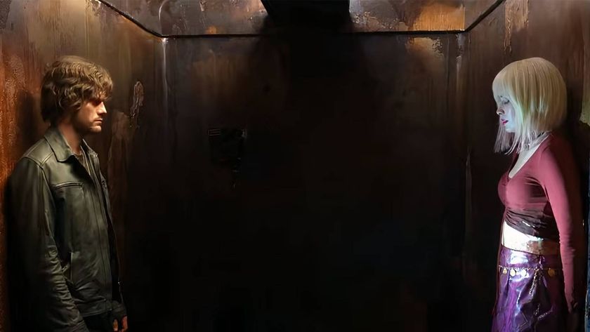 Jeremy Irvine as James Sunderland and Hannah Emily Anderson as Maria in Return to Silent Hill