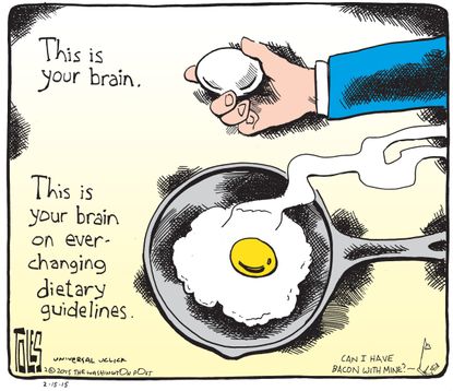 Editorial cartoon Lifestyle health food