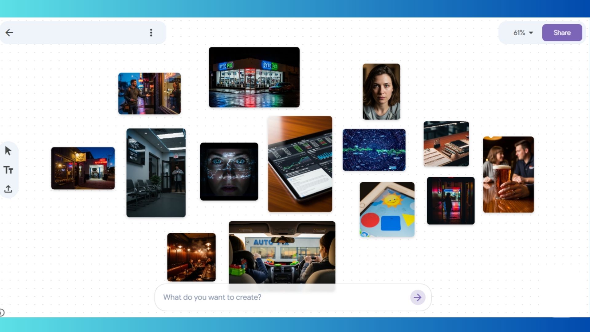 Screenshot of Mixboard